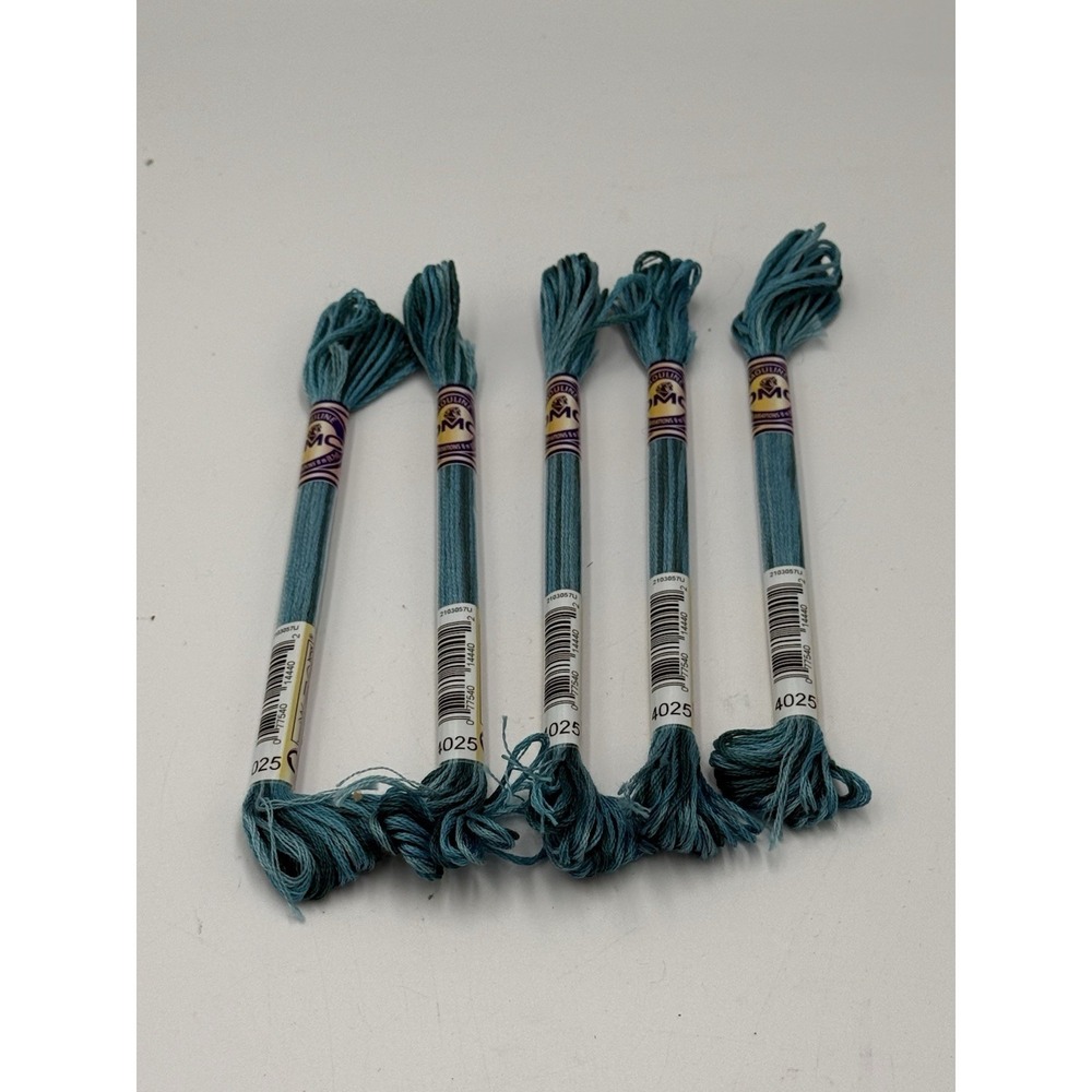 DMC Mouline Color Variations Embroidery Floss Lot Of 5 Color #4025 Blue NWT